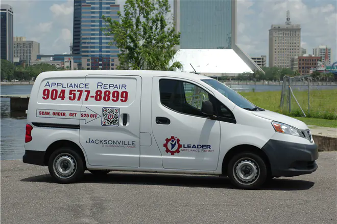 Appliance repair van in Jacksonville downtown